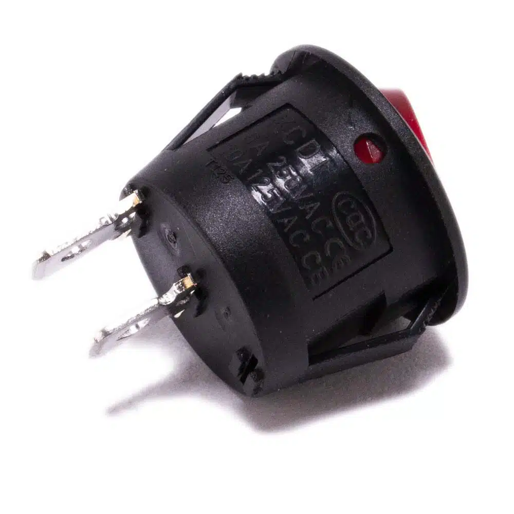 Schakelaar transparant rood rond aan uit - Afbeelding 2