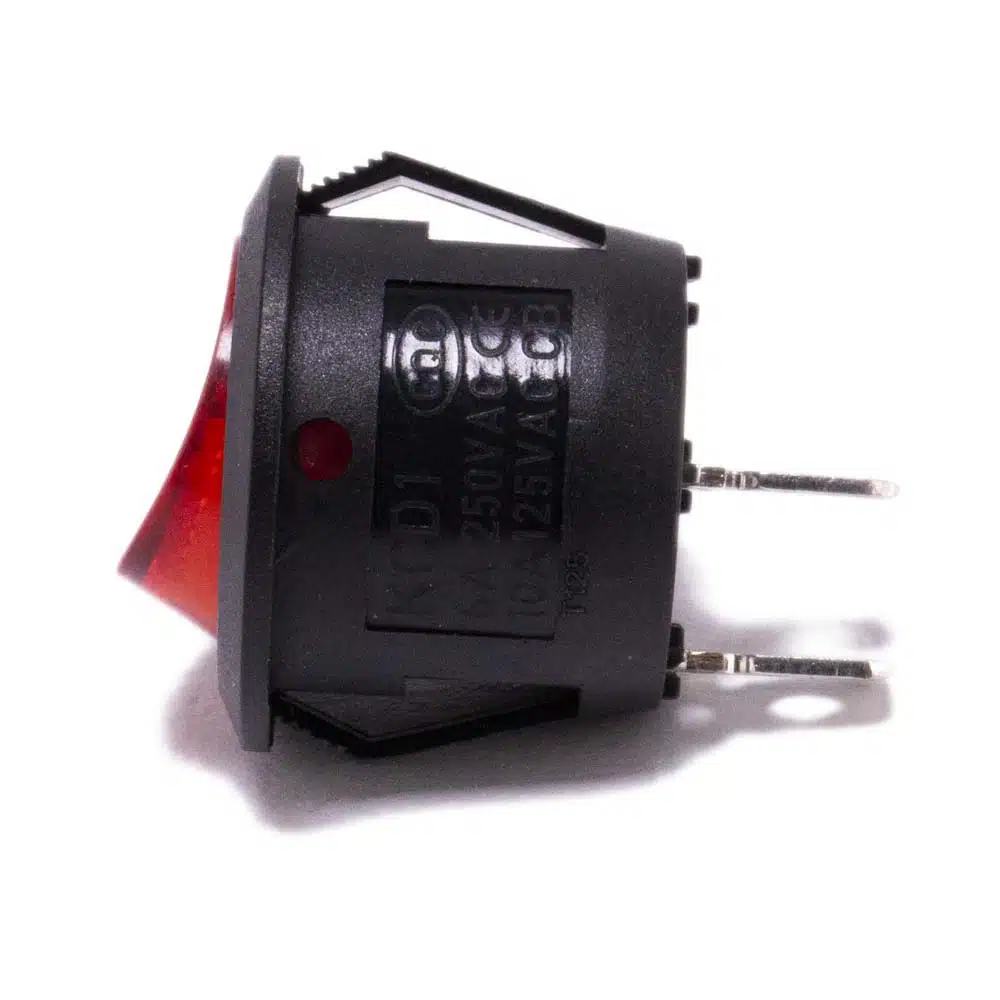 Schakelaar transparant rood rond aan uit - Afbeelding 3