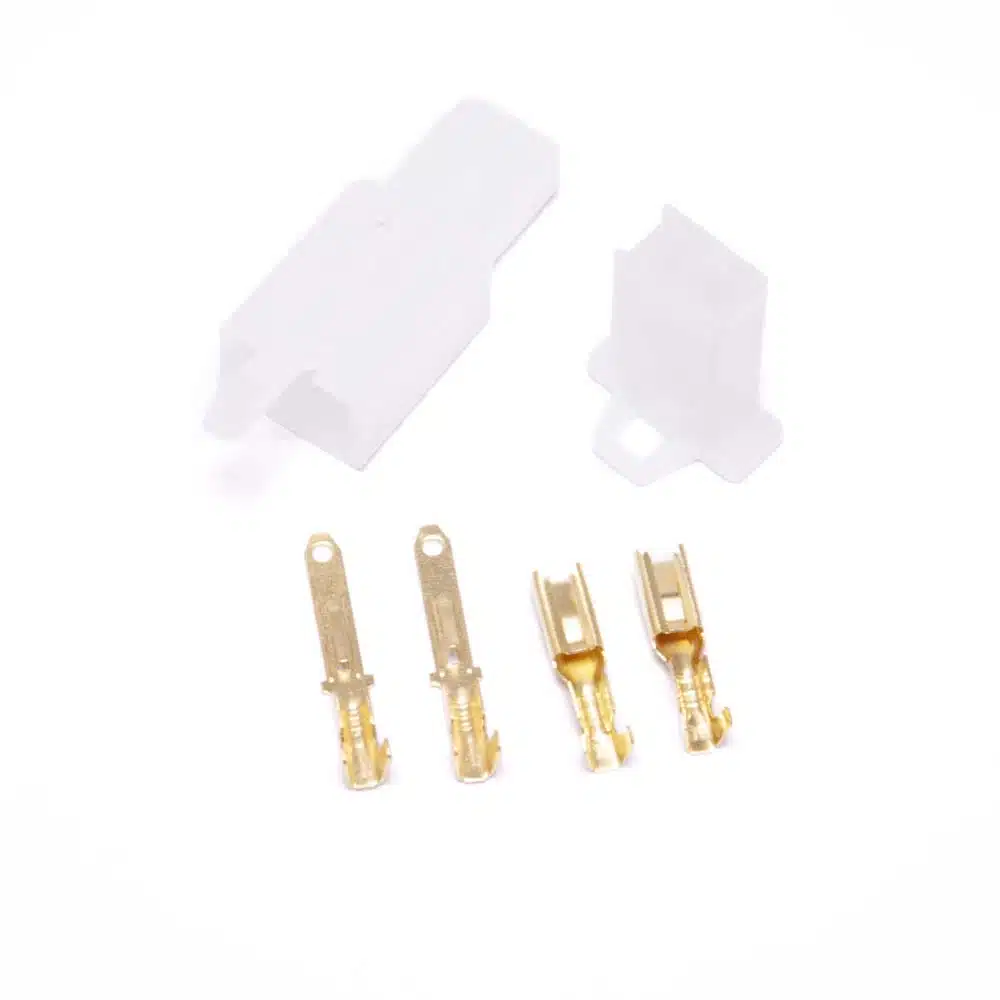 Set 2 polige stekker klein man + vrouw - Afbeelding 2