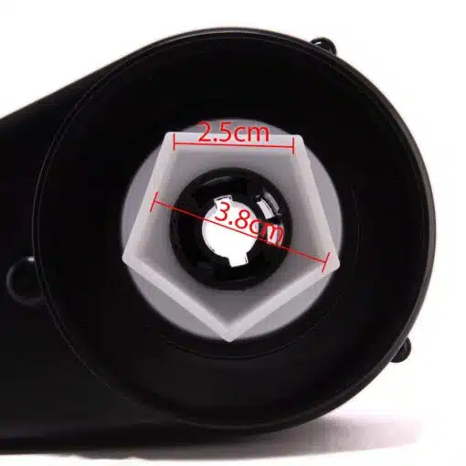 YH12V elektrische motor met vijfhoekige versnellingsbak 12V 12000RPM - Afbeelding 2