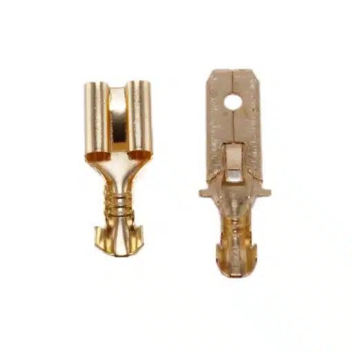 40 Stuks 6.3 mm AMP connector pins male en female
