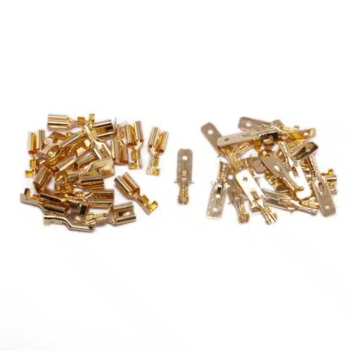 40 Stuks 6.3 mm AMP connector pins male en female - Afbeelding 2