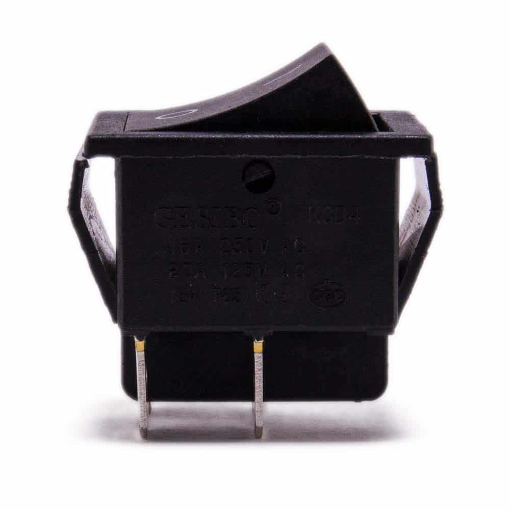 Schakelaar aan uit zwart 31mm x 25mm - Afbeelding 3