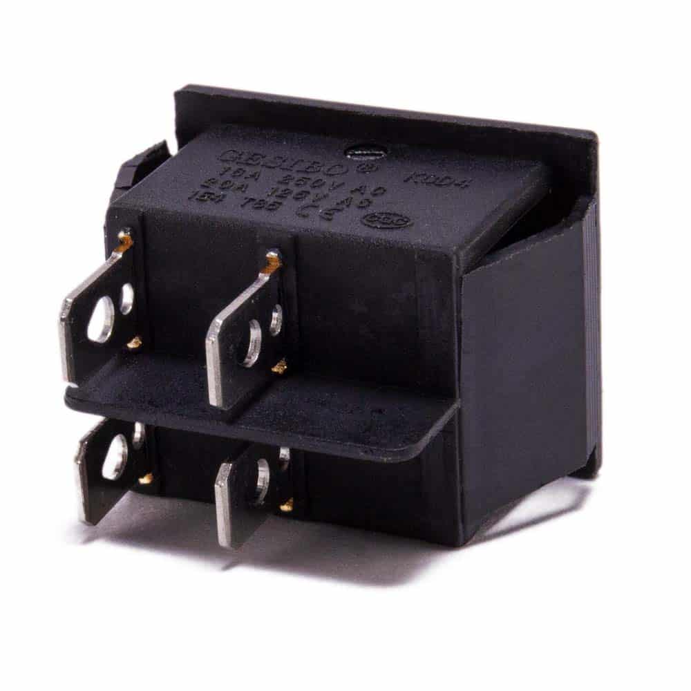 Schakelaar aan uit zwart 31mm x 25mm - Afbeelding 4