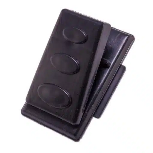 Voetpedaal zwart groot 6 pin