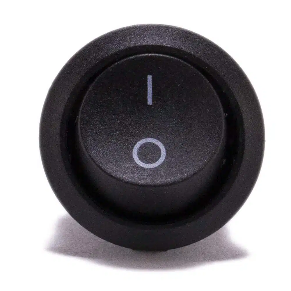 Schakelaar aan uit zwart rond - Afbeelding 2