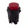 Drukknop aan uit met LED rood 28mm
