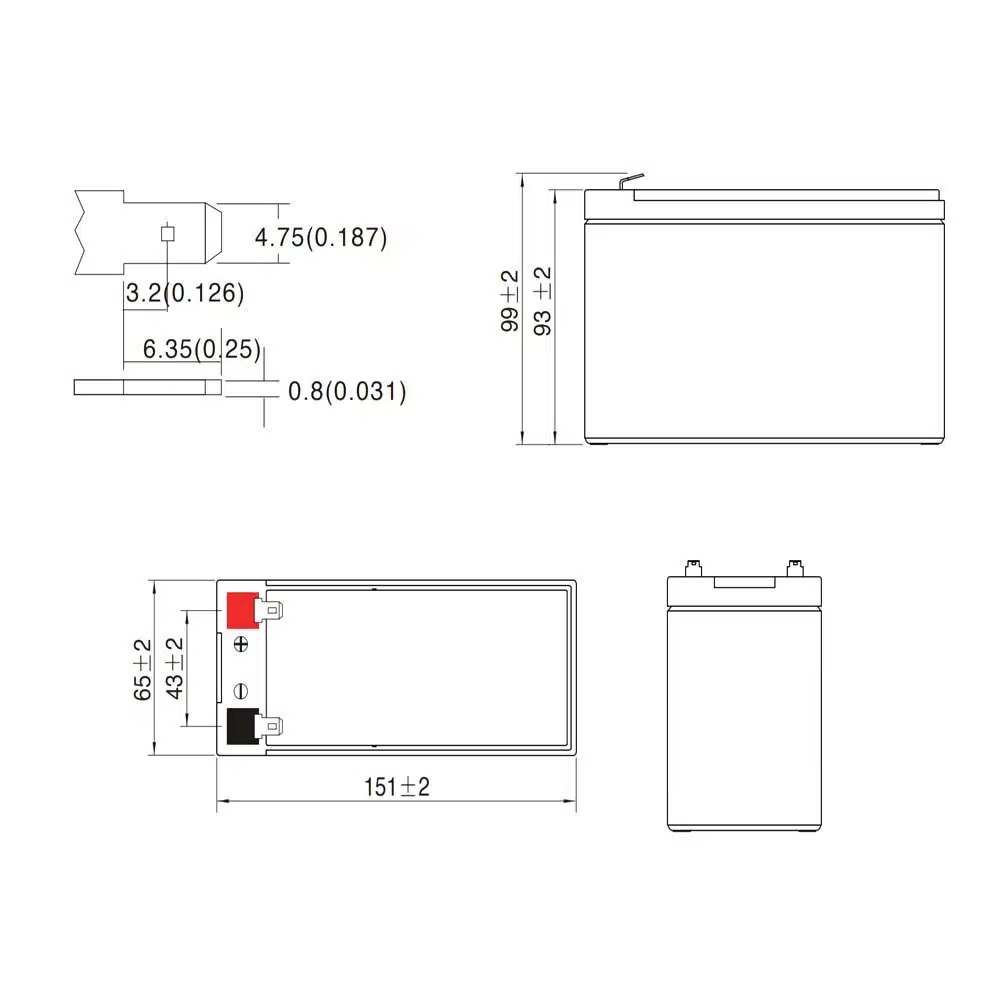Ultracell 12 Volt 7Ah - Afbeelding 2