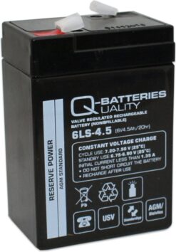 Q-Batteries 6 Volt 4.5Ah