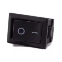 Schakelaar aan uit zwart 21mm x 15mm