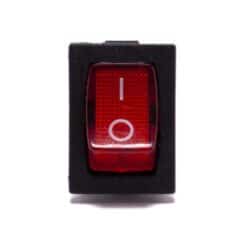 Schakelaar aan uit rood transparant 21mm x 15mm - Afbeelding 2
