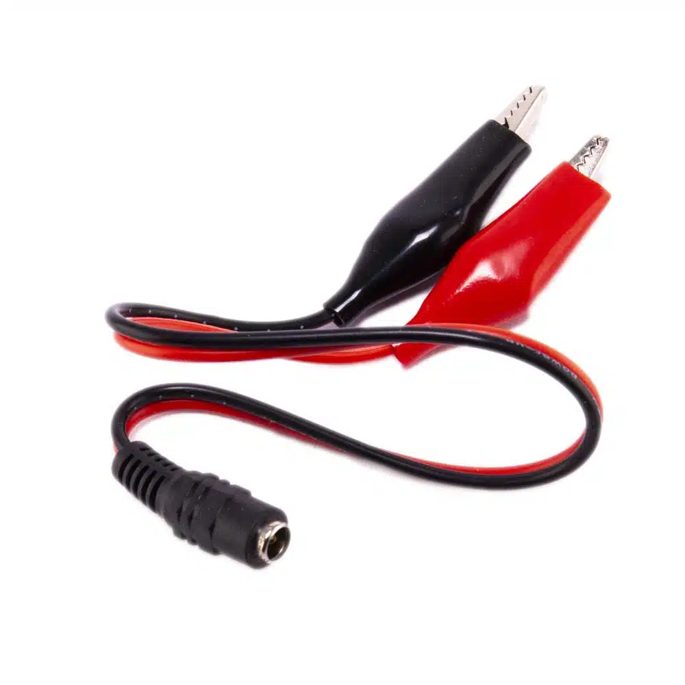 Universele 12V druppellader 5.5 x 2.1mm met krokodillenklemmen - Afbeelding 2