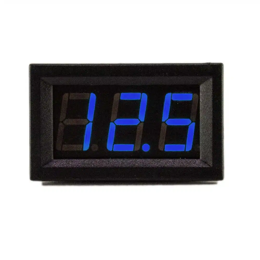 Display voltage blauw