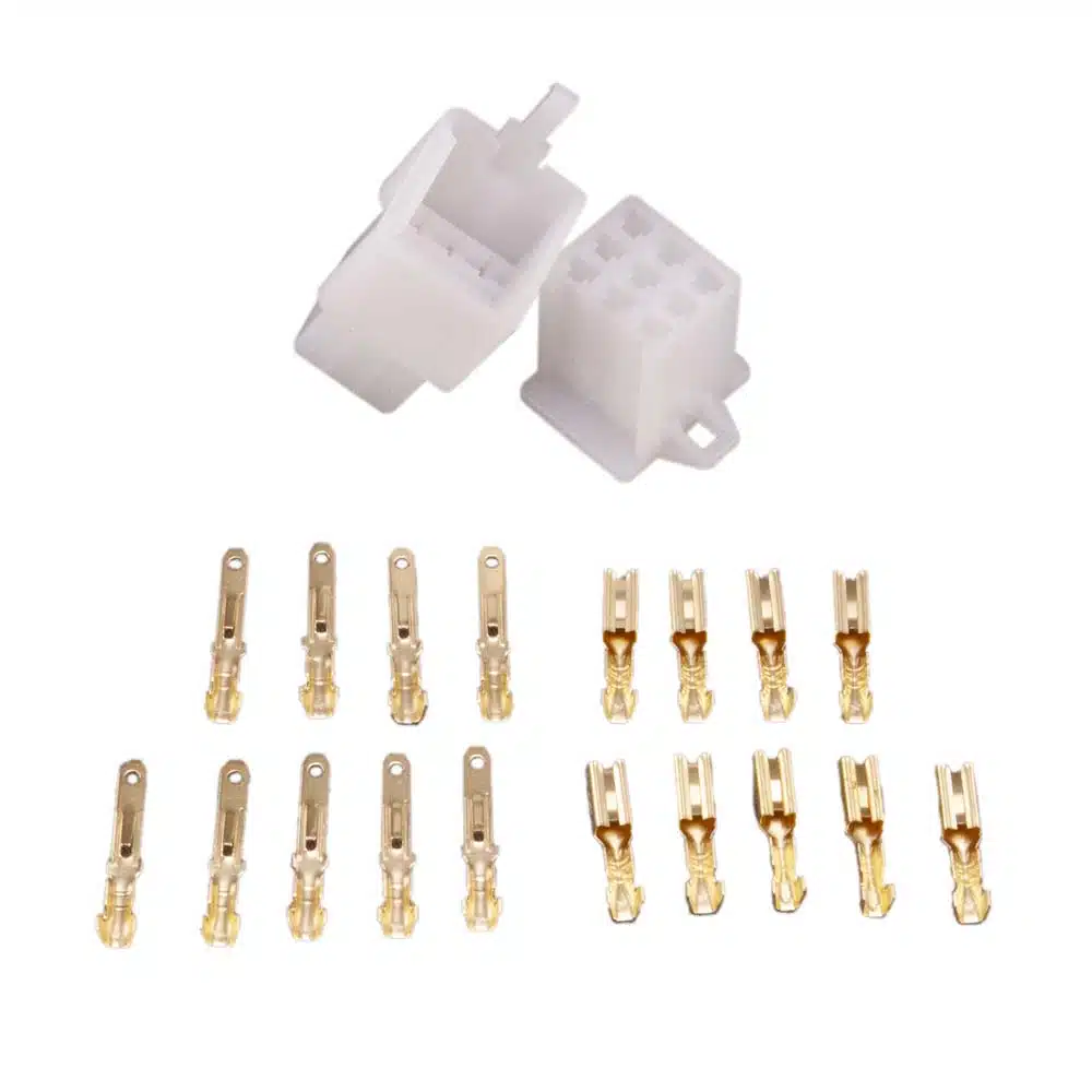 Set 9 polige stekker klein man + vrouw