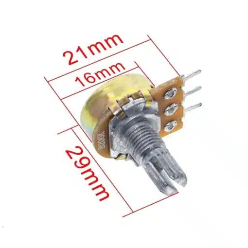 B500K Potentiometer 3 pin 500K ohm - Afbeelding 3