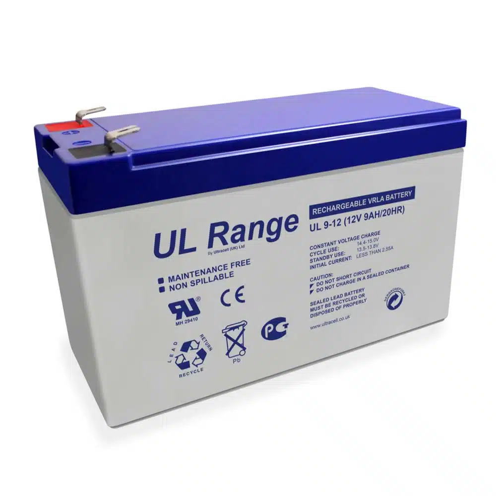 Ultracell 12 Volt 9Ah - Gratis verzending!