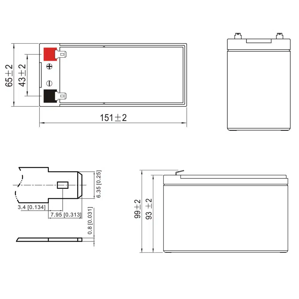 Ultracell 12 Volt 9Ah - Gratis verzending! - Afbeelding 2
