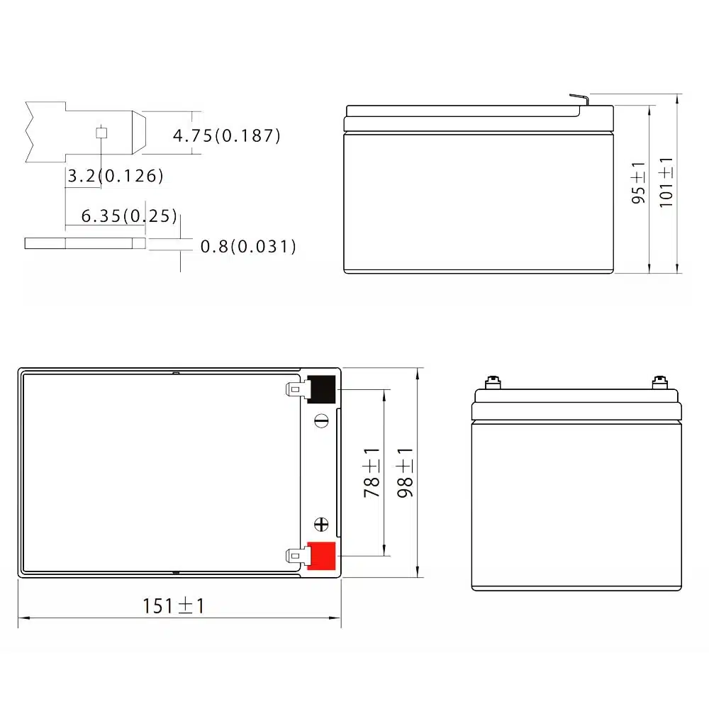 Ultracell 12 Volt 12Ah - Gratis verzending! - Afbeelding 2