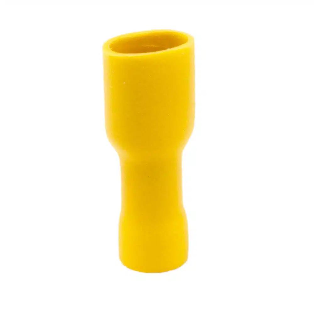 AMP 6.3mm stekkers female geel (20 stuks)