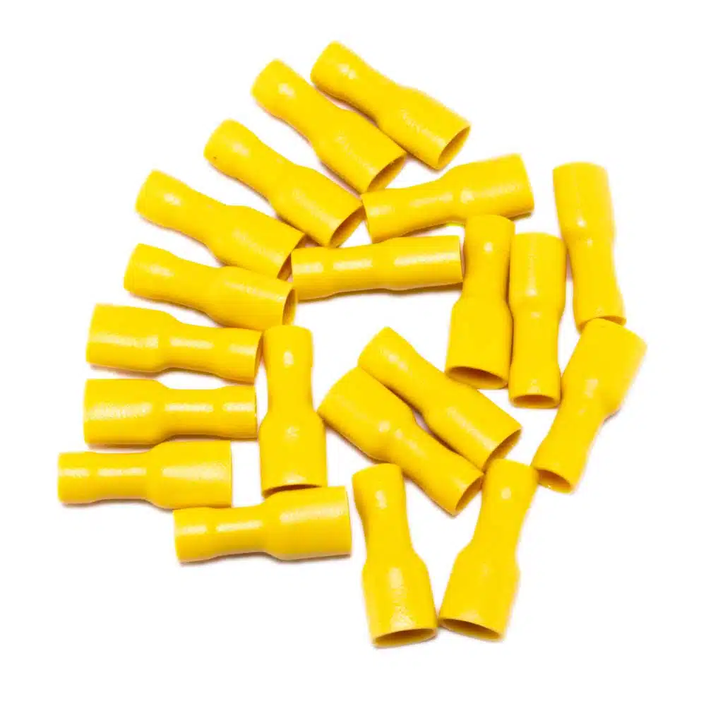 AMP 6.3mm stekkers female geel (20 stuks) - Afbeelding 3