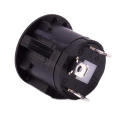 Drukknop 28mm aan uit rood rond met LED - Afbeelding 3