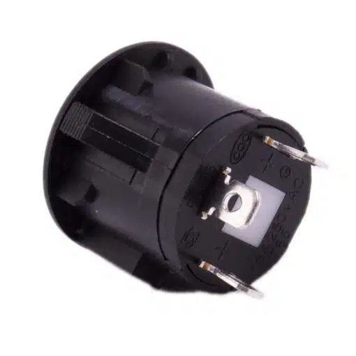Drukknop 28mm aan uit rood rond met LED - Afbeelding 3