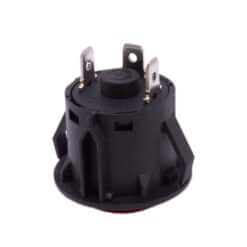 Drukknop 28mm aan uit rood rond met LED - Afbeelding 4
