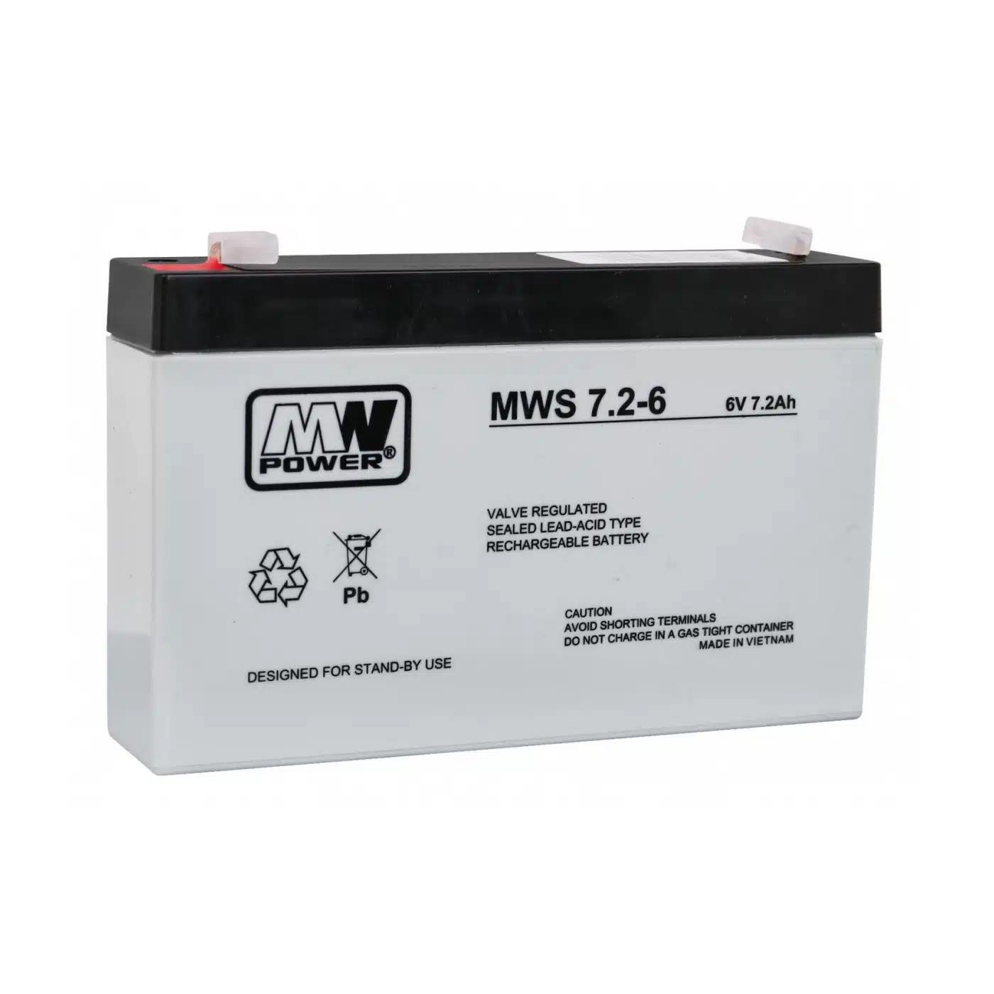 6V 7.2Ah AGM Accu voor Elektrische Kinderauto – MWS 7.2-6 - Afbeelding 2